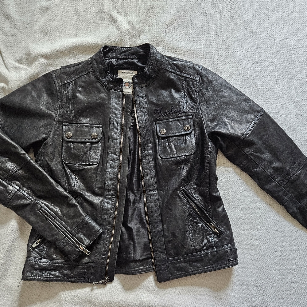 Women's Harley-Davidson Leather Riding Jacket Medium